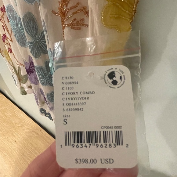 Free People Jewel Mini Dress - White Multi, Small - Picture 5 of 9